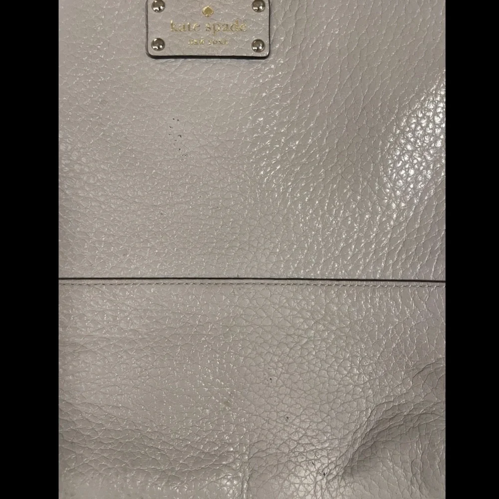 Kate Spade Purse Bay Street Cora Crossbody White Leather Pebbled Shoulder Bag